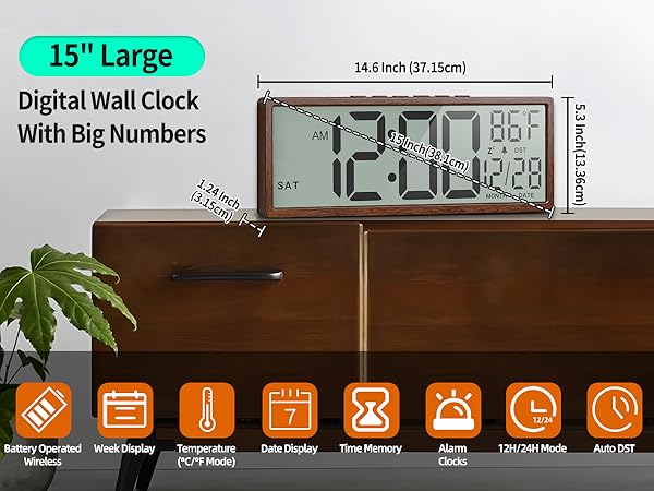 Digital Wall Clock