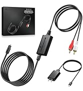 Neoteck 192kHz Digital to Analog Converter with Bluetooth 5.1 Receiver 7ft/2.1m Audio Converter w...