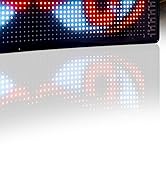 YISWHIS 15''x4'' Devil Eyes Light for Car Windshield, APP Controlled, DIY Flexible LED Panel with...