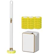 Disposable Toilet Brush and Holder,Cleaning Supplies,Deep Cleaning,Wall Mount Toilet Cleaning Sys...