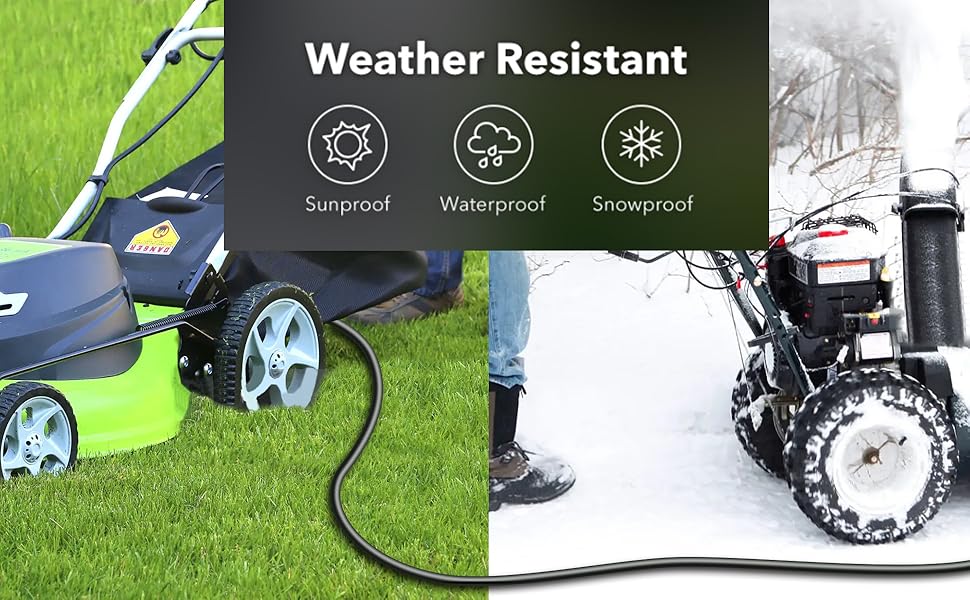 waterproof extension cord for outside IP65 waterproof material for extreme weather