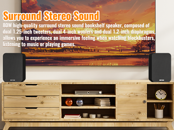 Computer bookshelf speaker