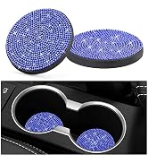 Tyhaui 2 Pack Bling Car Cup Holder Coasters, 2.75 Inch Full Crystal Rhinestone Car Cup Holder Ins...