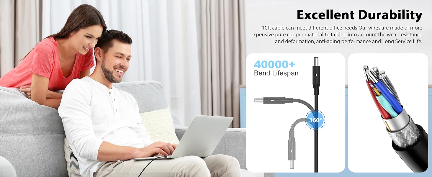 dell 130w power cord cable