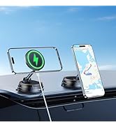 xuenair 15W Fast Charging Wireless Car Charger for iPhone 17 16 15 14 13 12 Pro Max Plus Mini Mag...