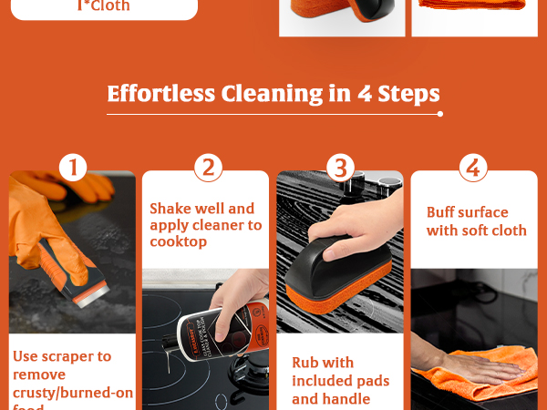 Glass Stove Top Cleaner Kit