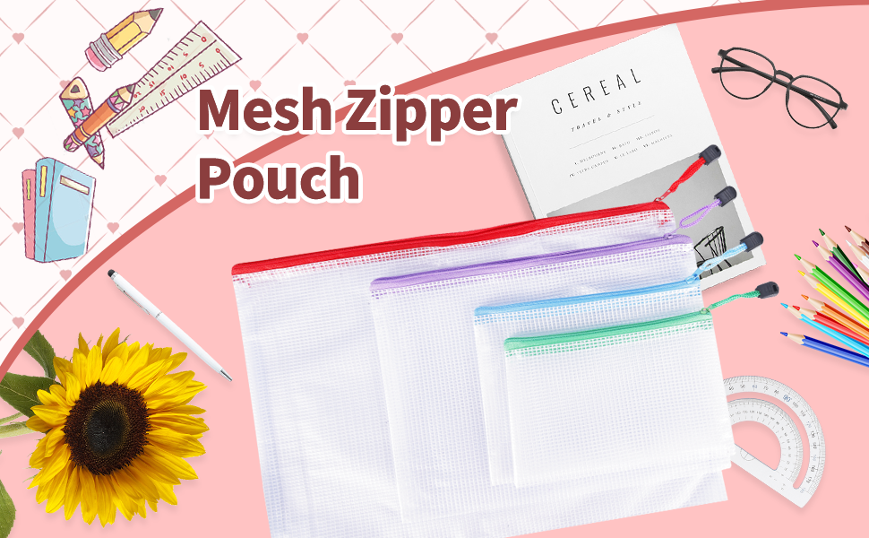 Mesh Zipper Pouch