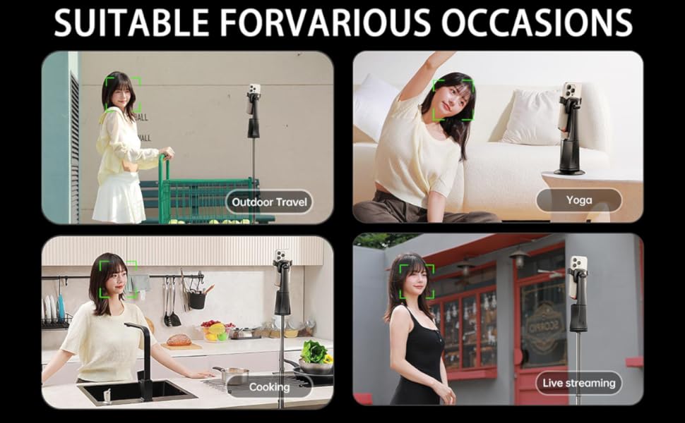 tiktok content creator essentials tik tok auto face tracking tripod auto face tracking tripod