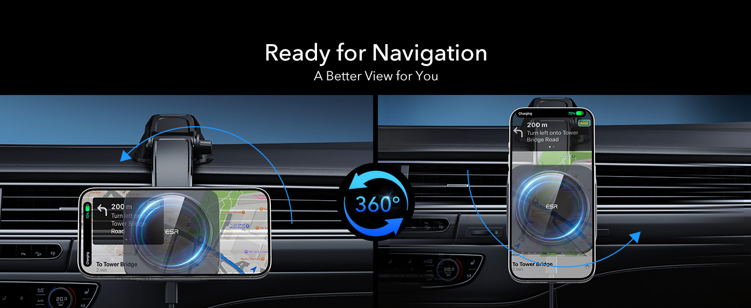 ESR for Qi2 15W MagSafe Car Mount Charger