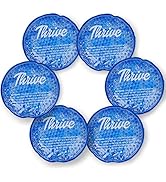Thrive Round Hot &amp; Cold Ice Packs (6 Pack) – FSA HSA Approved Product - Reusable Gel Bead Ice Pac...