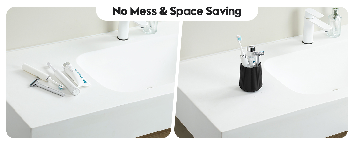 Wide-Mouth Toothbrush Holder