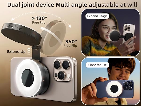 rotatable selfie led light