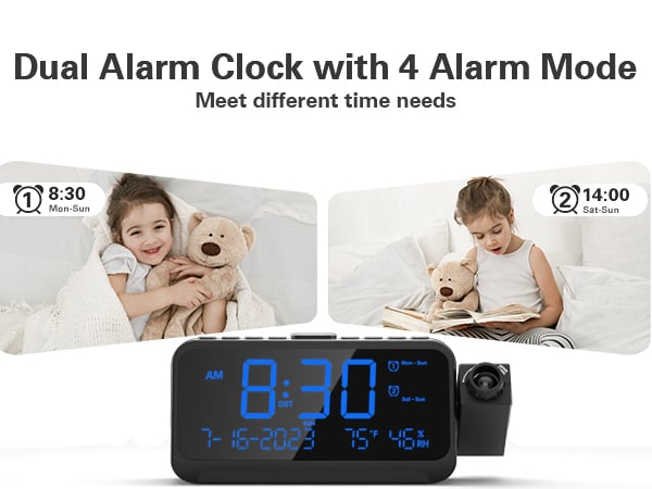 alarm clock dual alarm