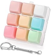 Netholid Clicky Cat Shape Keyboard Fidget Toys for Adults Colorful Clicker Button Keychain for Wo...
