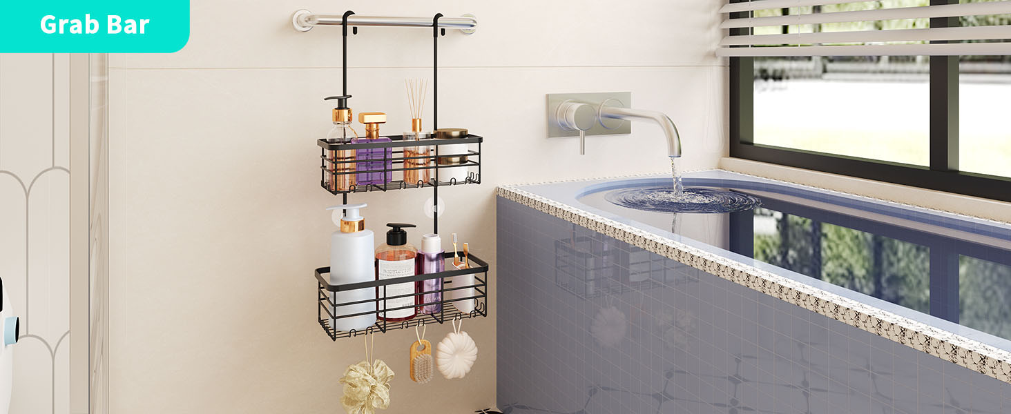 shower door caddy hanging