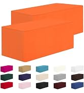CXPSINC 2 Pack Fitted Table Clothes-48 x 24 Inch Rectangle Tablecloths for 4 Foot Tables, Washabl...