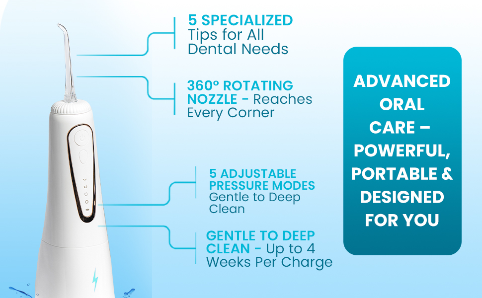 Blast Smile Care Cordless Water Flosser 