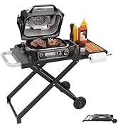 MOASKER Woodfire Outdoor Grill Stand for Ninja Woodfire OG700 Series, Collapsible Outdoor Grill S...