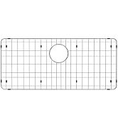 iPEGTOP Sink Rack for Bottom of Sink, Stainless Steel Sink Protector 28-3/4" x 15-3/4" with Rear ...