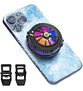 AMUSIGHT Magnetic Cell Phone Cooler for Gaming, Portable Phone Cooling Fan Type-C Wired with Temp...