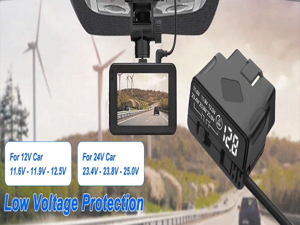 12V-24V to 5V Type C to OBD Power Cable