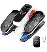 Under Desk Elliptical Machine, Electric Ellipse Leg Exerciser for Senior, 15 Level Speeds, Forwar...