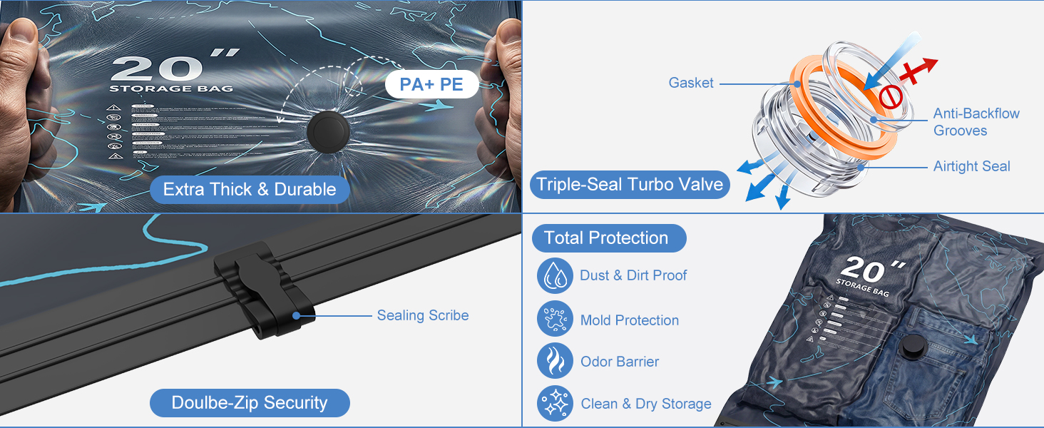 Vacuum Seal Bags for Clothing Travel