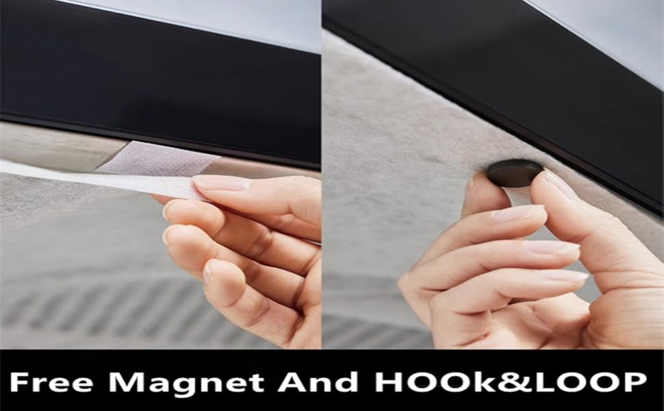 With magnet and hook&amp;loop