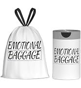 13 Gallon Trash Bags with Drawstring and Words Printed, Leakproof and Odor Control Garbage Bags T...