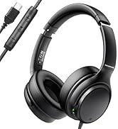 USB C Headphones Wired Over Ear USB C Wired Headphones with 28dB ANC, Foldable Type C Headphone f...