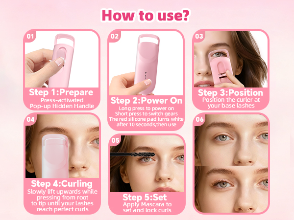 pink eyelash curler
