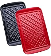 LEHAHA Grilling Prep and Serve Trays, BBQ Serving Platter for Raw and Cooked Food, Melamine Servi...