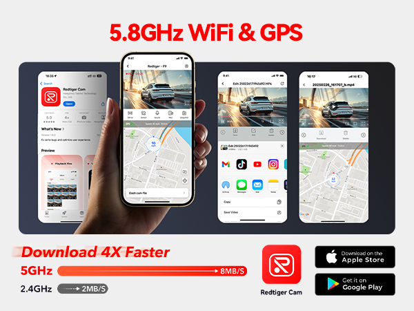 dashcam front and rear