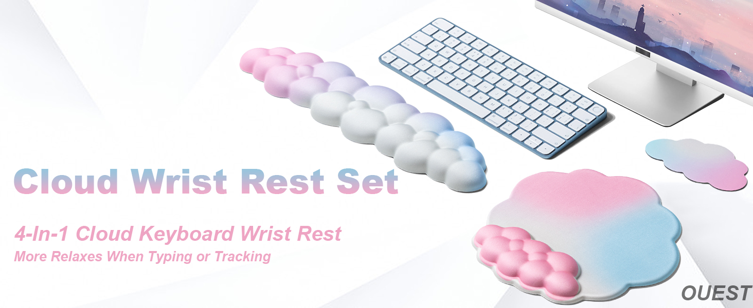 Cloud Wrist Rest Set