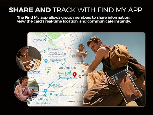 AirTag Smart Card for Apple Find My, GPS Item Finder IP68 Waterproof Locator for Keys, Pets, Luggage