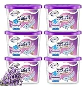 NATRUTH 6-Pack Moisture Absorbers With Lavender Scent,Portable Closet Dehumidifier, Odor Eliminat...