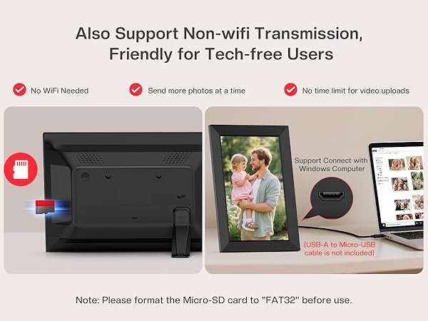frameo digital frame wifi picture photo video share moment from phone
