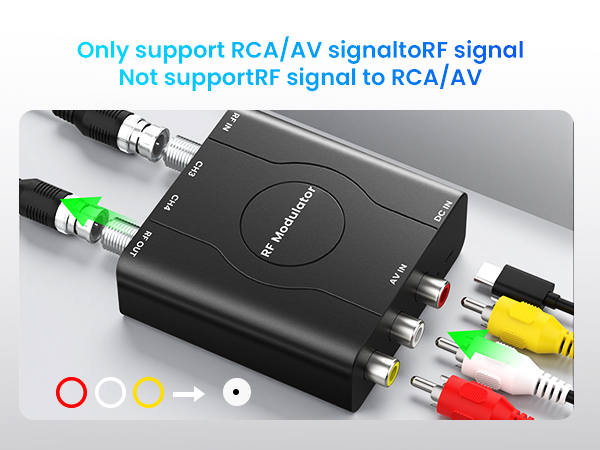 RCA to RF Modulator 6