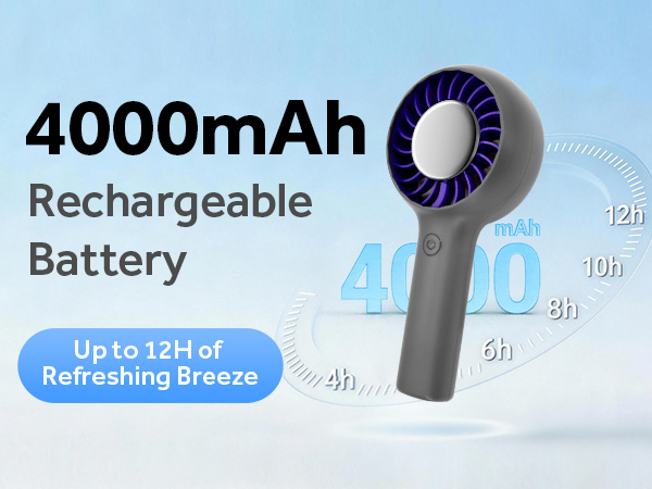 handheld rechargeable fan