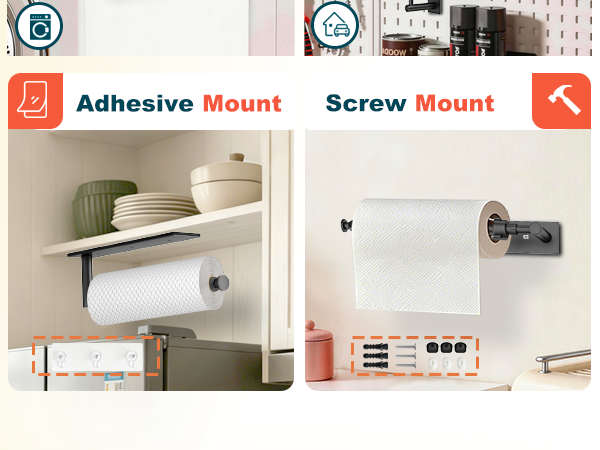 stick on paper towel holder