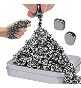 JUNYANG Magnetic Balls, Over 600 Pcs Mini Magnetic Putty, with 2 Large Smooth Magnetic Beads, Fun...