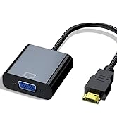 HDMI to VGA Adapter, HDMI Male to VGA Female Connector,Computer Connectors to Monitors Cable,for ...