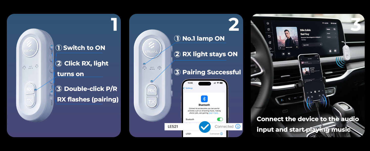 3.5mm to bluetooth transmitter bluetooth plane adapter dual bluetooth transmitter