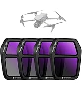 K&amp;F Concept ND Filter Set for DJI Air 3S, 4Pack ND8 ND16 ND32 ND64 Neutral Density Light Reductio...