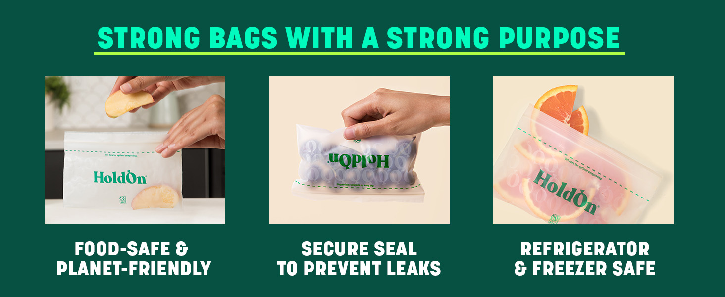 feature a secure, kid-friendly zip seal to prevent leaks and spills to keep the food fresher longer