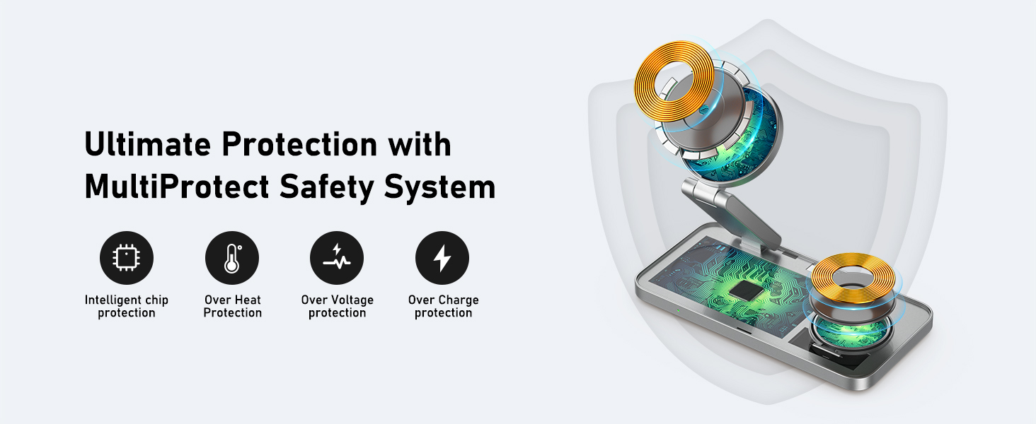 3 in 1 wireless charging station