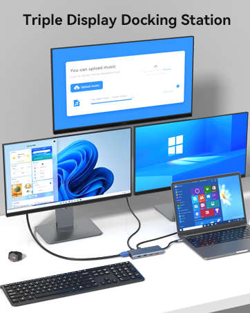 docking station 3 monitors triple display docking station laptop dell hdmi port