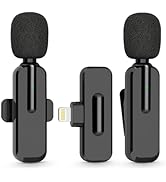 MAYBESTA Wireless Mini Microphone for iPhone iPad - Bluetooth Lavalier Lapel Phone Mic for Audio ...