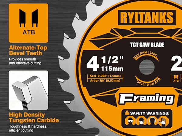 4-1/2 inch circular saw blade