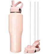 SENDESTAR 32oz Stainless Steel Water Bottle(Cold for 48 Hrs, Hot for 24 Hrs),Double Wall Vacuum I...